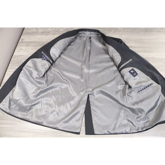 NWT HART SCHAFFNER MARX Blazer Chicago fit Dark Grey US MADE 46L - Picture 3 of 10